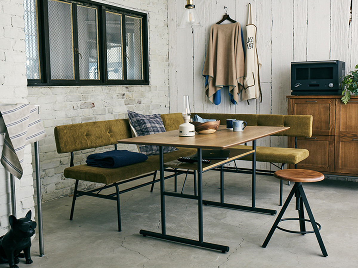 JOURNAL STANDARD FURNITURE PAXTON LD BENCH / ジャーナルスタンダードファニチャー パクストン LDベンチ（アンバー） （チェア・椅子 > ベンチ） 2