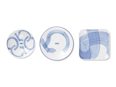 Royal Copenhagen Blue Palmette Plate Set / ロイヤル コペンハーゲン