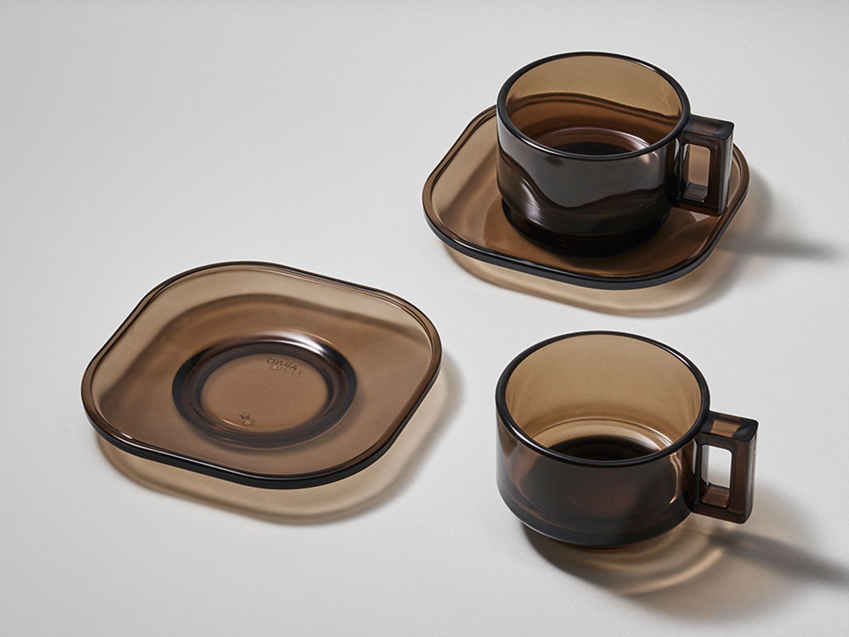 ARNO GLASS Cup & Saucer Smoke / アルノグラス カップ & ソーサー（スモーク） （食器・テーブルウェア > コーヒーカップ・ティーカップ） 7