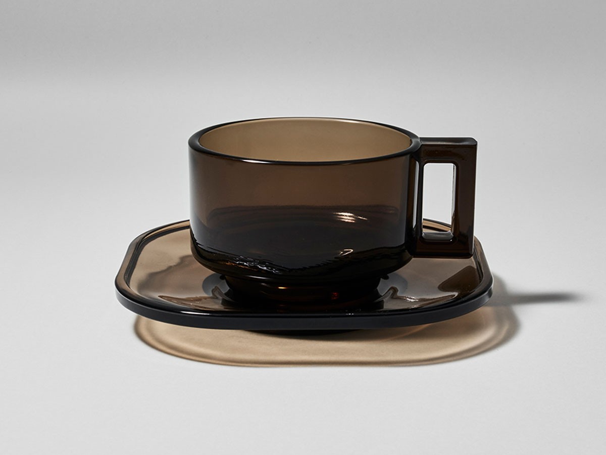 ARNO GLASS Cup & Saucer Smoke / アルノグラス カップ & ソーサー（スモーク） （食器・テーブルウェア > コーヒーカップ・ティーカップ） 5