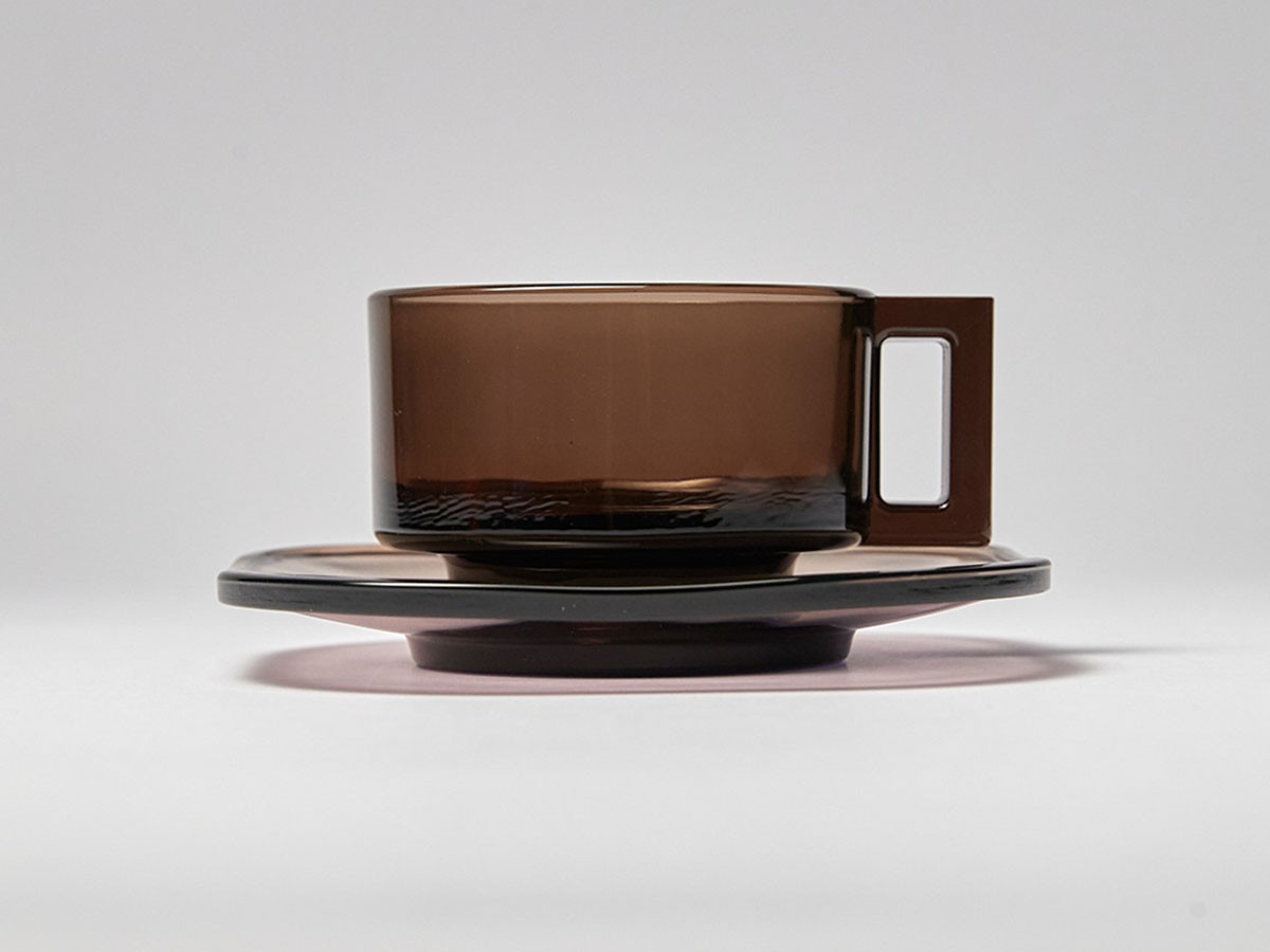ARNO GLASS Cup & Saucer Smoke / アルノグラス カップ & ソーサー（スモーク） （食器・テーブルウェア > コーヒーカップ・ティーカップ） 4