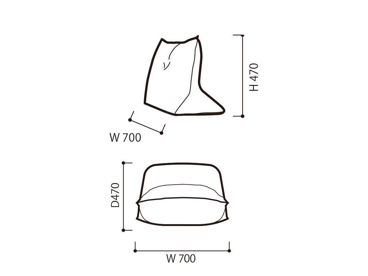 ligne roset ROSETPrado / リーン・ロゼ ロゼプラド 背クッション