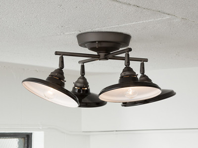 FLYMEe Factory CUSTOM SERIES 4 Cross Ceiling Lamp × Essence Steel