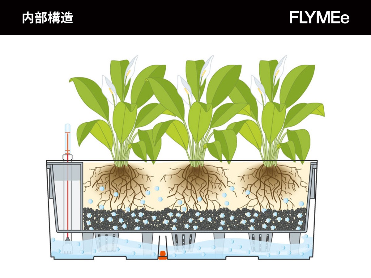 Lechuza Cottage Balconera 50 / レチューザ コテージ バルコネラ 50 底面灌水セット付 （花器・プランター・グリーン > 鉢・プランターボックス） 18