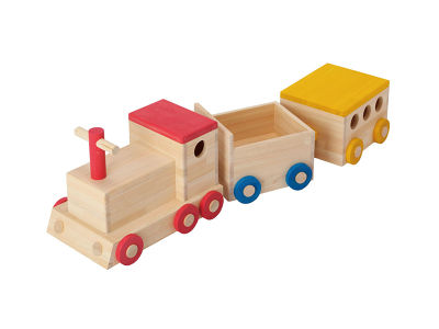 FLYMEe Japan Style 四万十ヒノキの乗用玩具 汽車 / フライミー