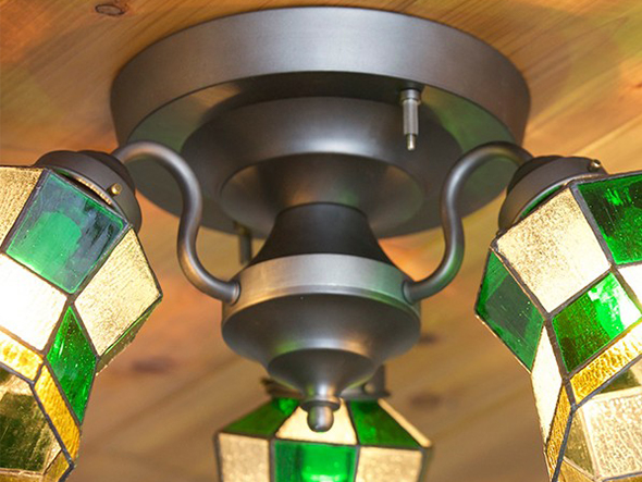 CUSTOM SERIES
3 Ceiling Lamp × Mini Trap Enamel / カスタムシリーズ
3灯シーリングランプ × ミニエナメル（トラップ） （ライト・照明 > シーリングライト） 5