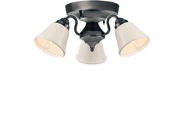 CUSTOM SERIES
3 Ceiling Lamp × Mini Trap Enamel / カスタムシリーズ
3灯シーリングランプ × ミニエナメル（トラップ） （ライト・照明 > シーリングライト） 10