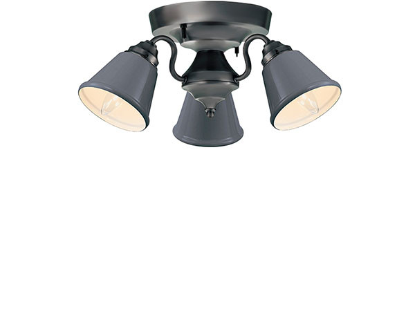 CUSTOM SERIES
3 Ceiling Lamp × Mini Trap Enamel / カスタムシリーズ
3灯シーリングランプ × ミニエナメル（トラップ） （ライト・照明 > シーリングライト） 8