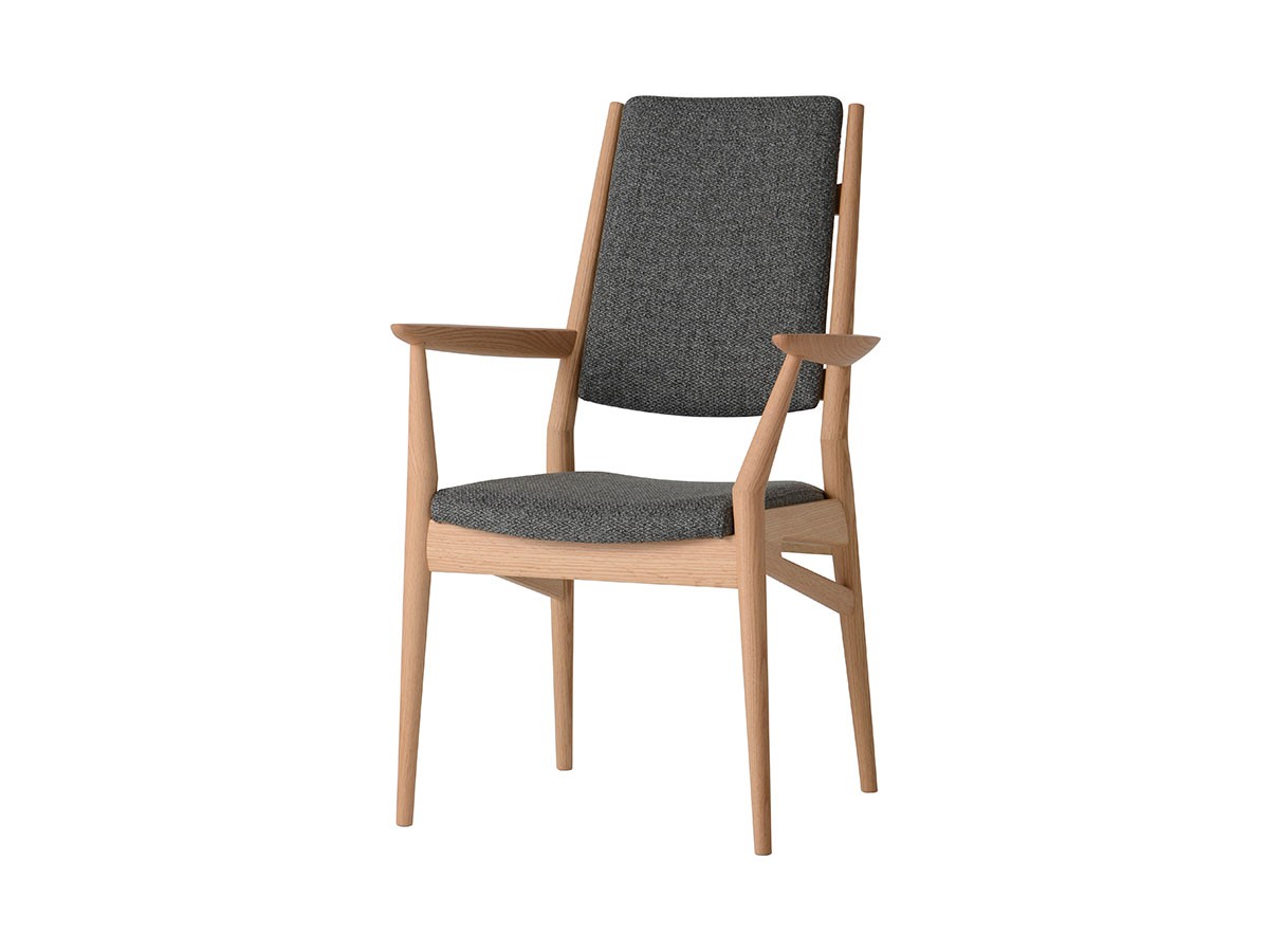 日進木工 GROW Back-upholstery Armchair / にっしんもっこう グロウ 背張アームチェア （チェア・椅子 > ダイニングチェア） 1