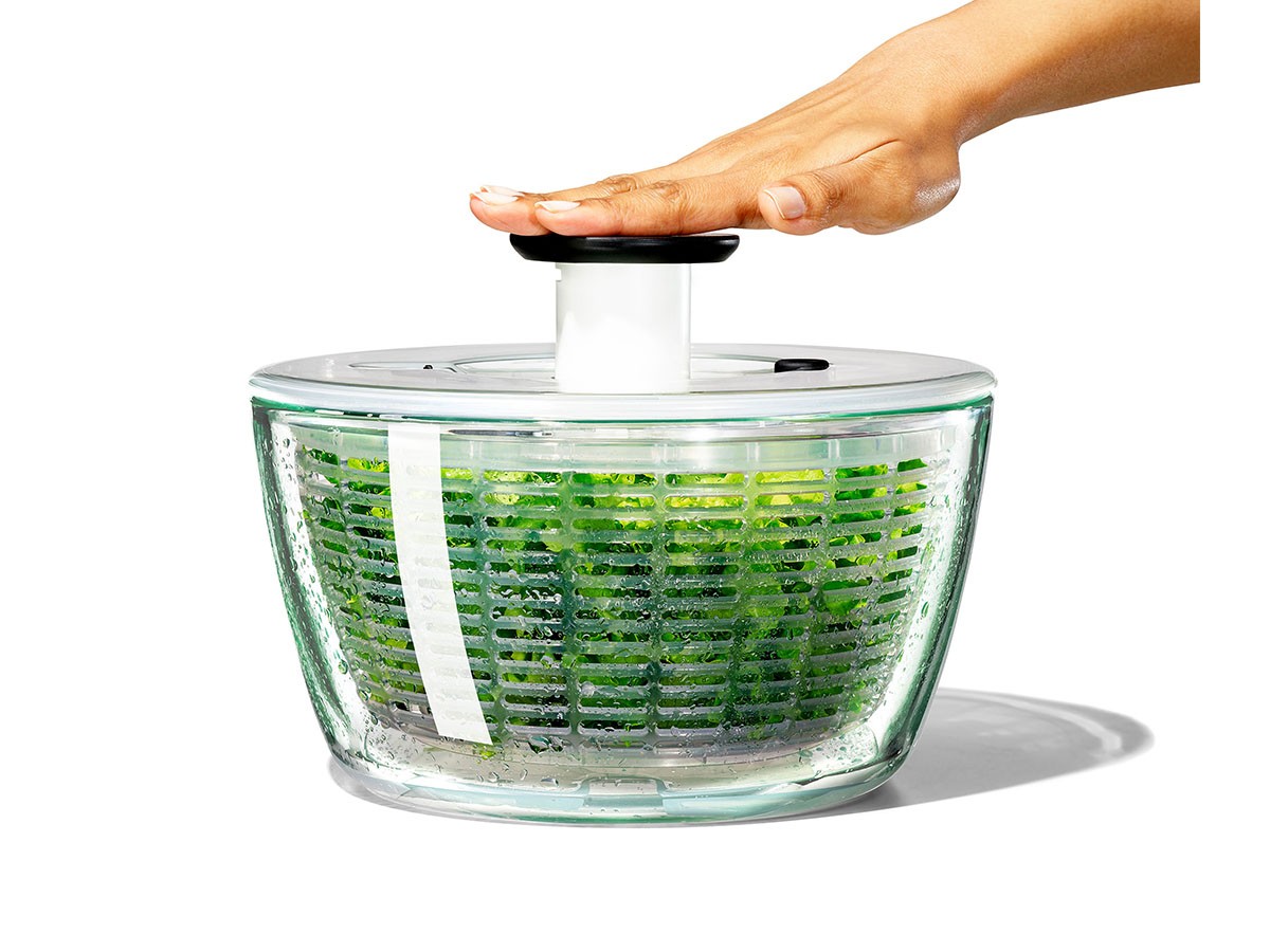 OXO Glass Salad Spinner / オクソー サラダスピナー ガラス （キッチン家電・キッチン用品 > キッチン雑貨・キッチンツール） 1