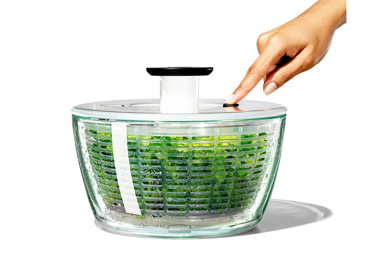 OXO Glass Salad Spinner / オクソー サラダスピナー ガラス （キッチン家電・キッチン用品 > キッチン雑貨・キッチンツール） 3