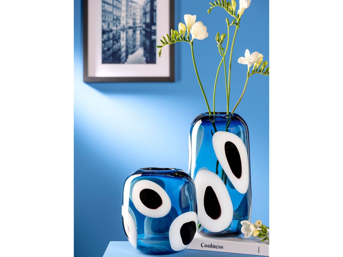 LEONARDO OCCHI BLU Vase / レオナルド オーキ ブルー ベース 高さ21cm （花器・プランター・グリーン > 花瓶・フラワーベース） 4