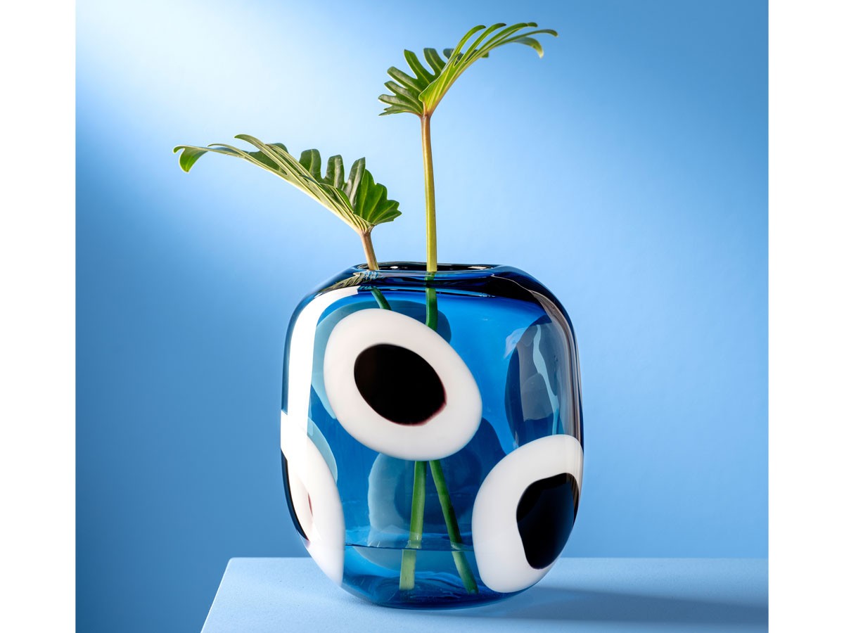 LEONARDO OCCHI BLU Vase / レオナルド オーキ ブルー ベース 高さ21cm （花器・プランター・グリーン > 花瓶・フラワーベース） 2