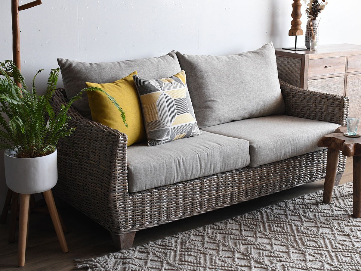 カジャ KAJA ソファ 3人掛け バリリゾート アジアンテイスト 美品 KAJA FARGO Couch Sofa / カジャ ファーゴ カウチソファ