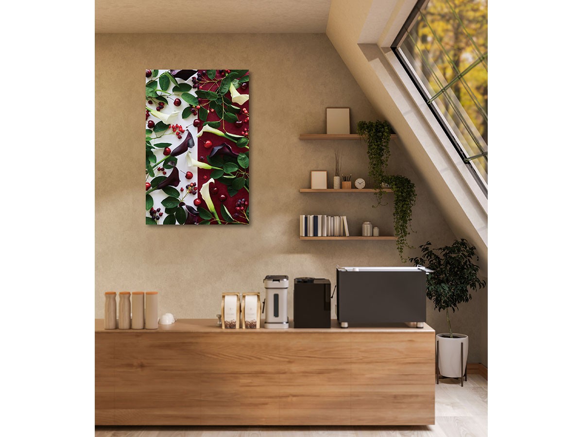 YOKO Takeuchi Geometric Bicolor Cherry / ヨウコ タケウチ ジオメトリック チェリー レクタングルM （アート・オブジェ > フォトパネル・フォトアート） 2