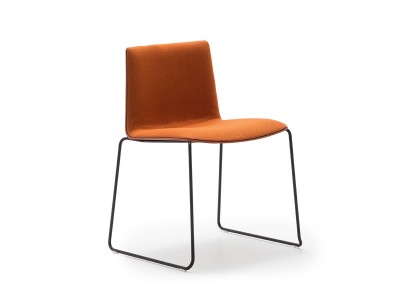 Andreu World Flex Chair Stackable Chair Thermo-polymer Shell