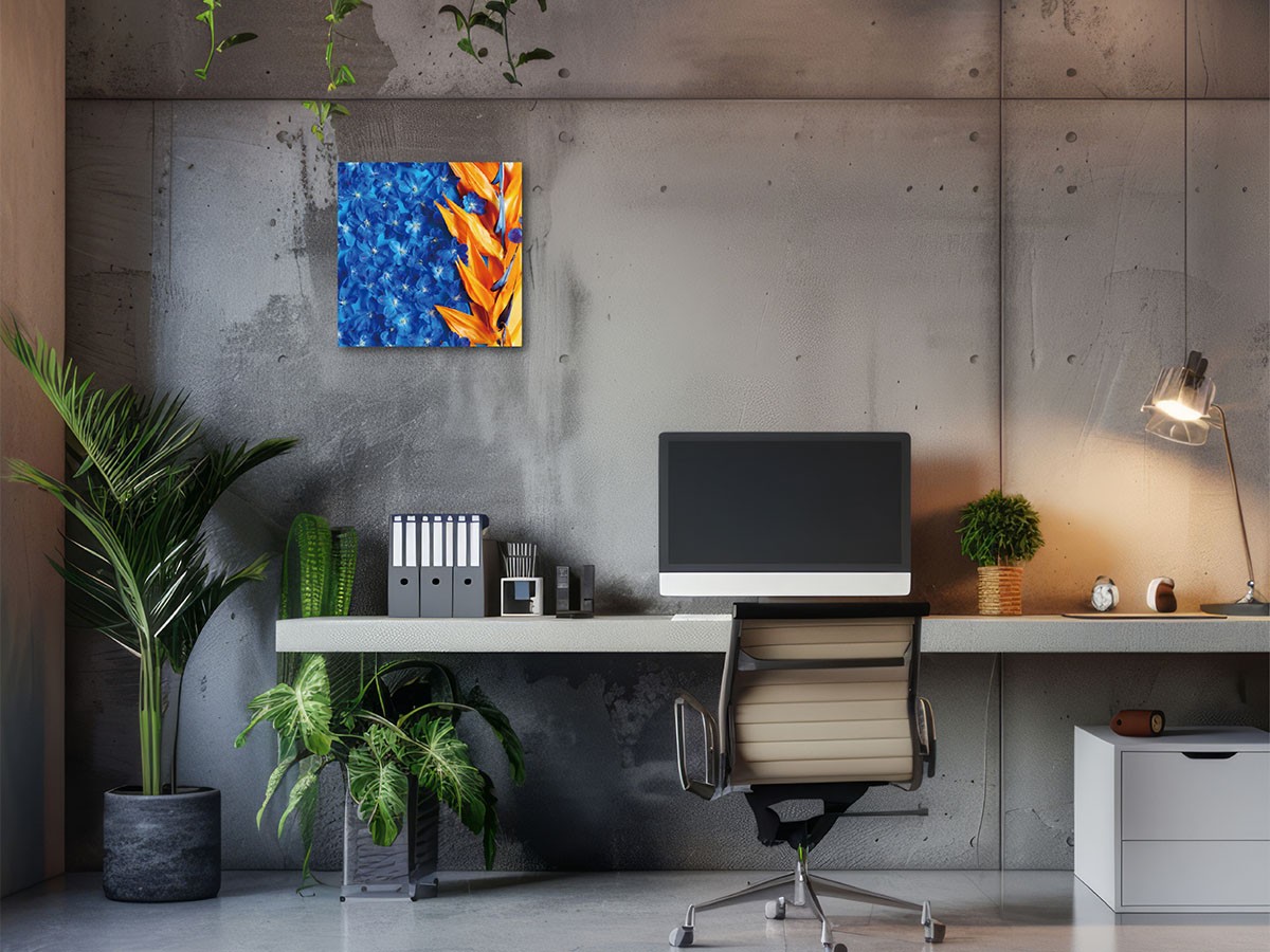 YOKO Takeuchi Geometric Bicolor Strelizia / ヨウコ タケウチ ジオメトリック ストレリチア スクエア （アート・オブジェ > フォトパネル・フォトアート） 2