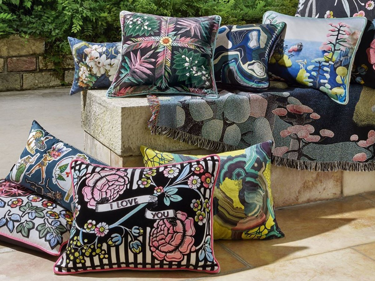 DESIGNERS GUILD Christian Lacroix Feather Park Jais Cushion