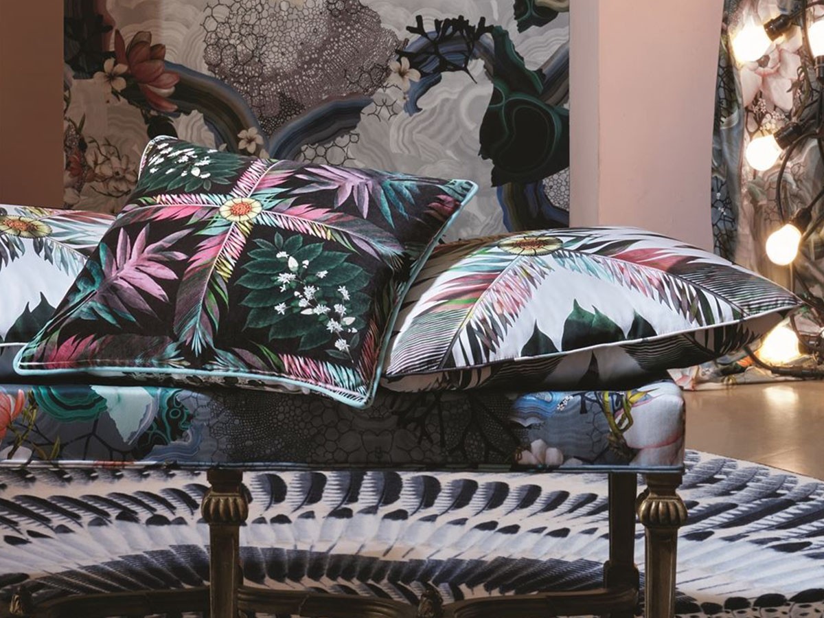 DESIGNERS GUILD Christian Lacroix Feather Park Jais Cushion