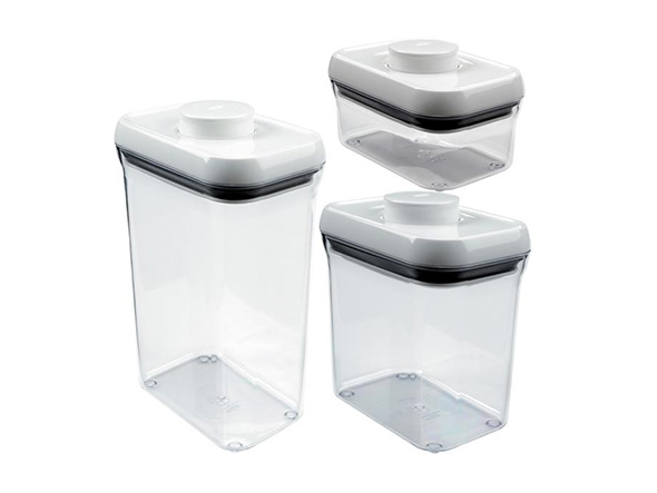OXO 3 Piece POP Container Set / オクソー ポップコンテナ レクタングル 3ピースセット （キッチン家電・キッチン用品 > キャニスター・ジャー） 1