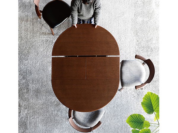 日進木工 Sof Circle Extension Table / にっしんもっこう ソフ 丸伸長式テーブル （テーブル > ダイニングテーブル） 7