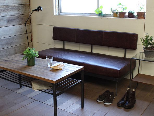 molid flat sofa vintage like leather 3