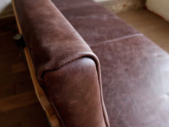 molid flat sofa vintage like leather 7
