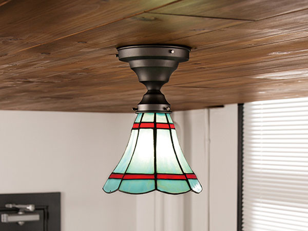 CUSTOM SERIES
Basic Ceiling Lamp × Stained Glass Maribu / カスタムシリーズ
ベーシックシーリングランプ × ステンドグラス（マリブ） （ライト・照明 > シーリングライト） 2