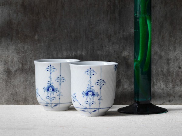 Royal Copenhagen Blue Palmette
Pair Cup Set