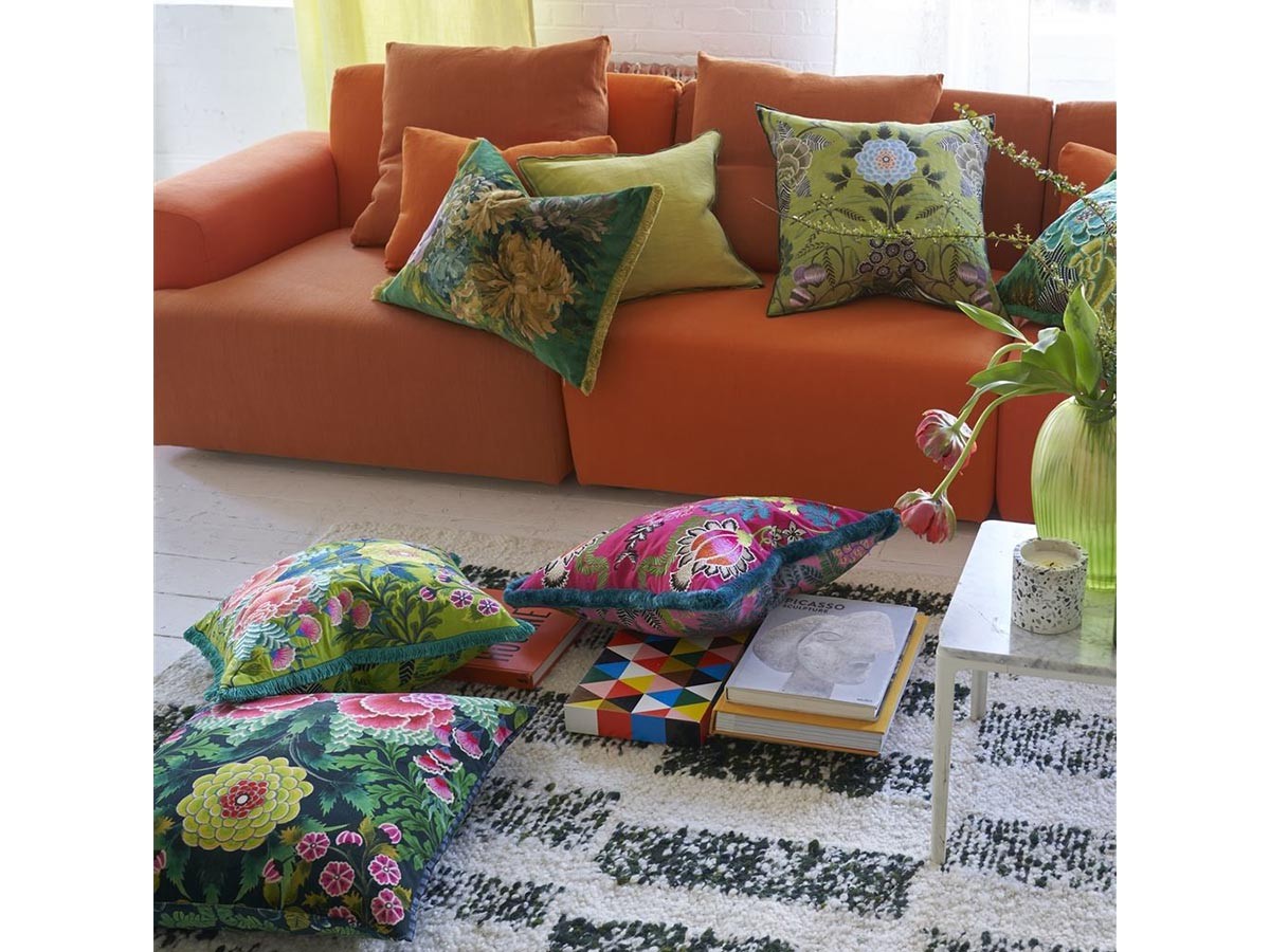 DESIGNERS GUILD Brocart Decoratif Linen Cushion