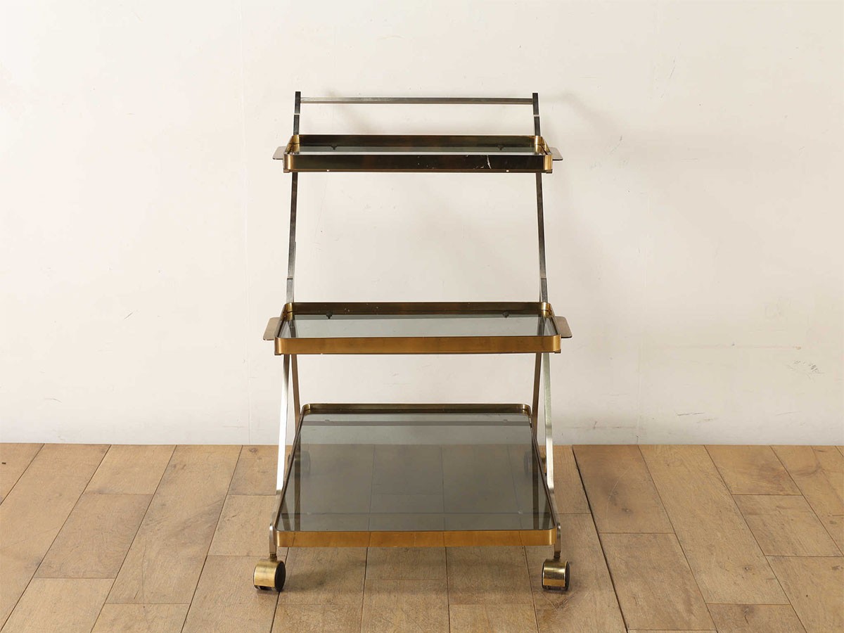 Lloyd's Antiques Real Antique
Italian Tea Cart / ロイズ・アンティークス イタリアアンティーク家具
イタリアンティーカート QK007929 （キッチン収納・食器棚 > キッチンワゴン） 2