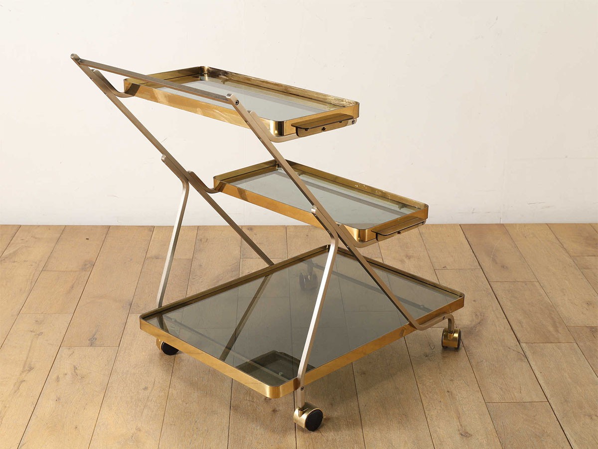 Lloyd's Antiques Real Antique
Italian Tea Cart / ロイズ・アンティークス イタリアアンティーク家具
イタリアンティーカート QK007929 （キッチン収納・食器棚 > キッチンワゴン） 6