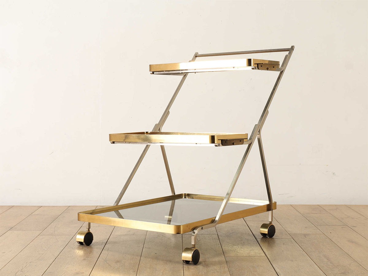Lloyd's Antiques Real Antique
Italian Tea Cart / ロイズ・アンティークス イタリアアンティーク家具
イタリアンティーカート QK007929 （キッチン収納・食器棚 > キッチンワゴン） 7
