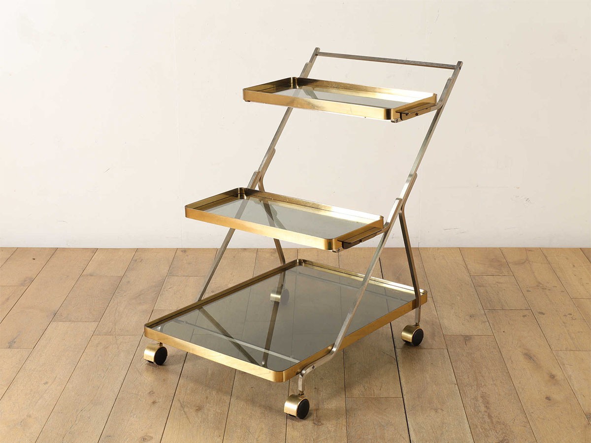 Lloyd's Antiques Real Antique
Italian Tea Cart / ロイズ・アンティークス イタリアアンティーク家具
イタリアンティーカート QK007929 （キッチン収納・食器棚 > キッチンワゴン） 1