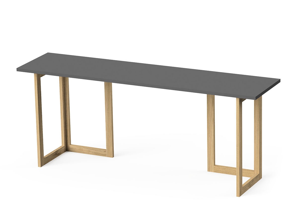 stiiilll Table Set / スティール テーブルセット
メラミン天板 ハーフ + 木脚 M （デスク・机 > デスク・パソコンデスク・袖机） 2