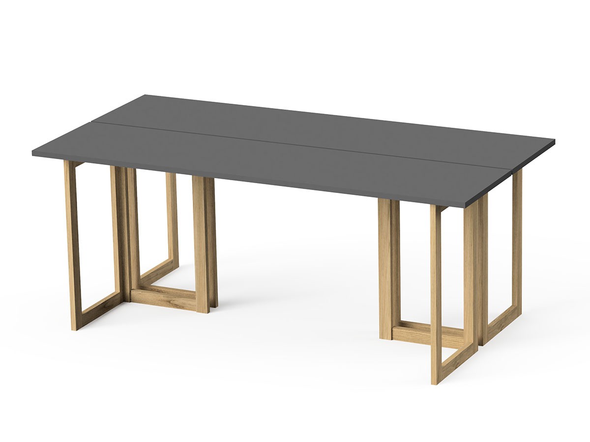 stiiilll Table Set / スティール テーブルセット
メラミン天板 ハーフ + 木脚 M （デスク・机 > デスク・パソコンデスク・袖机） 17