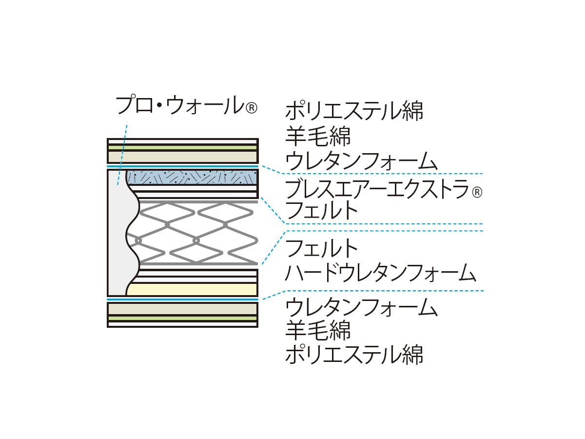 FRANCE BED Life Treatment Mattress
LT-7700 PW MON / フランスベッド ライフトリートメント マットレス
LT-7700 PW MON ハード（モアリー仕様） （寝具・タオル > マットレス） 14