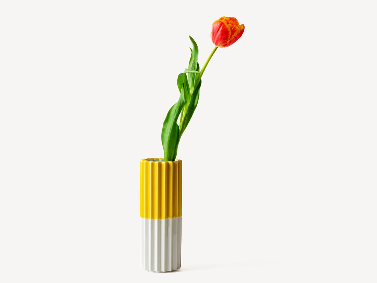 Mustakivi PLEATS Flower Base / ムスタキビ プリーツ フラワーベース （花器・プランター・グリーン > 花瓶・フラワーベース） 10