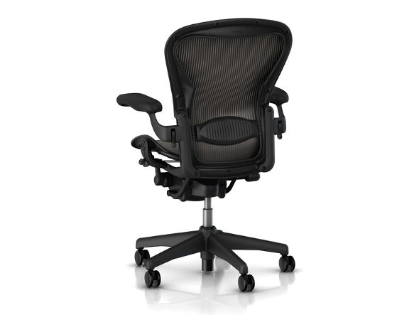 Herman Miller Aeron Chair Bサイズ AE113AWB AJ G1 BB BK 3D01