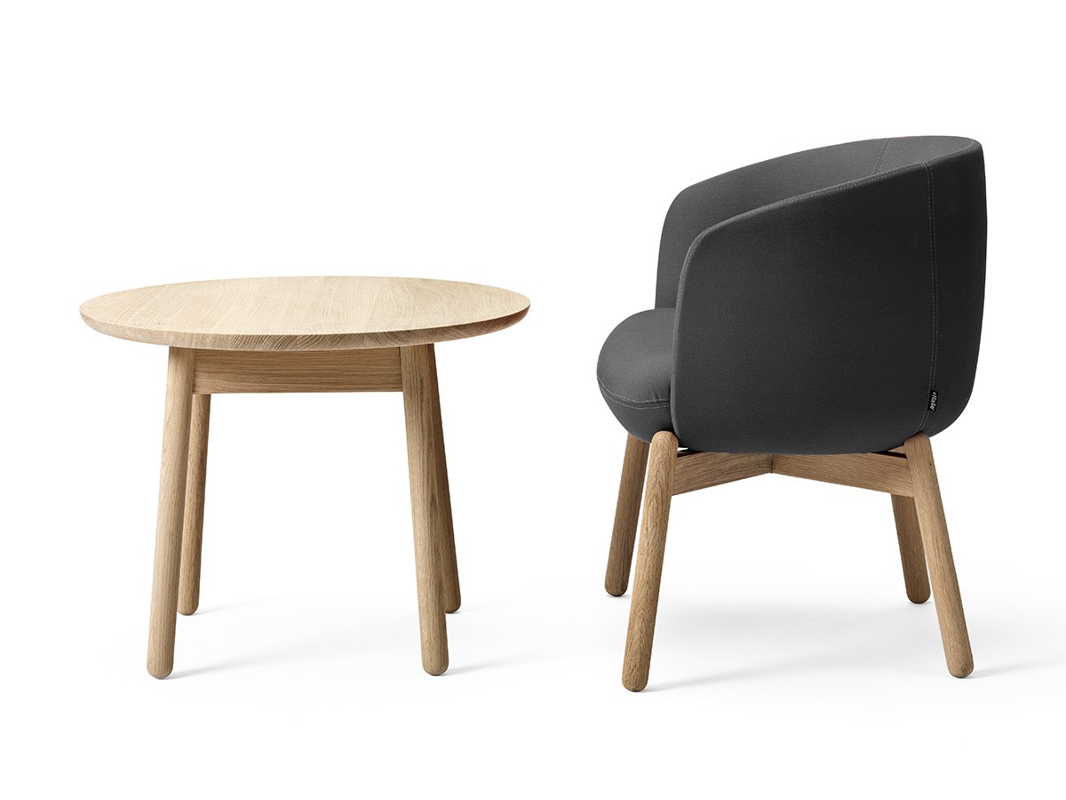 +HALLE Nest Chair Oak / プラス ハレ ネスト チェア 木脚 （チェア・椅子 > ラウンジチェア） 4