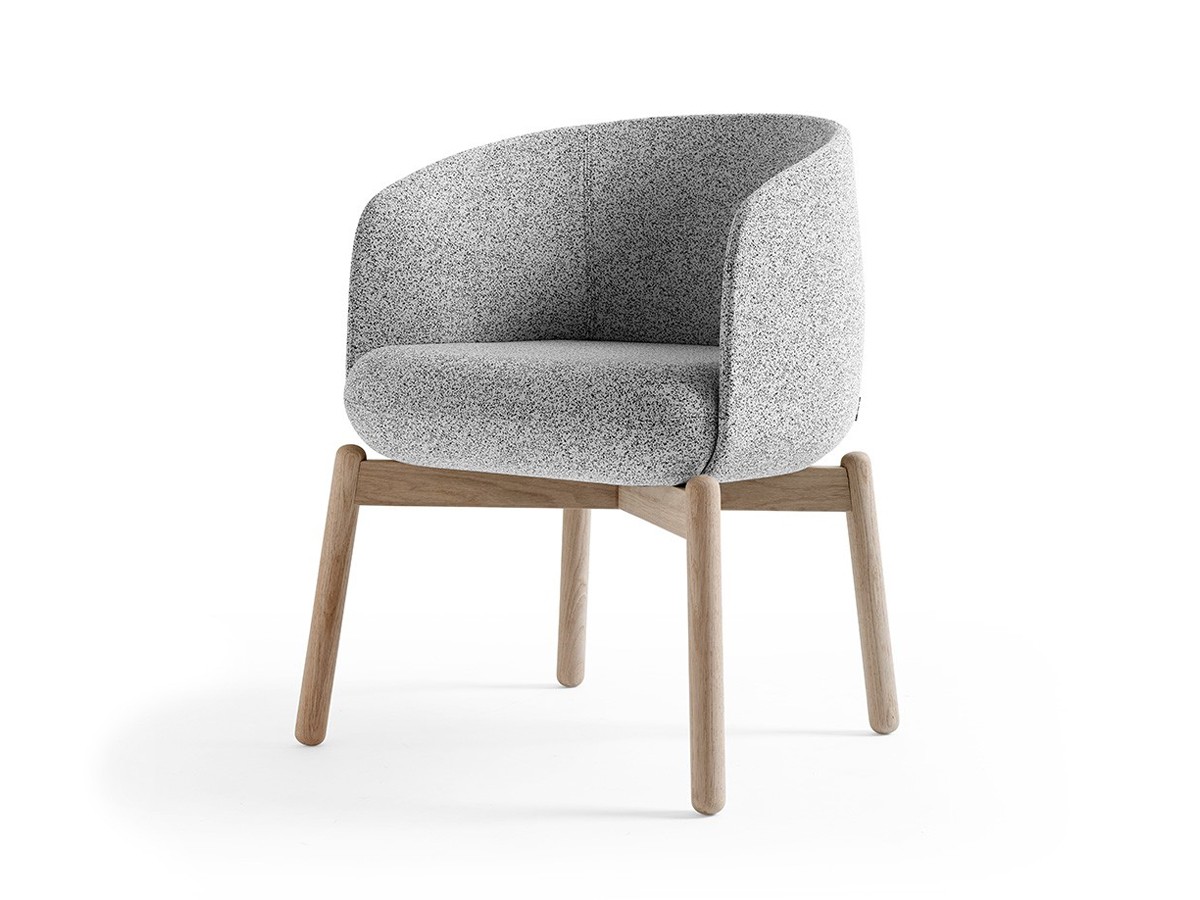 +HALLE Nest Chair Oak / プラス ハレ ネスト チェア 木脚 （チェア・椅子 > ラウンジチェア） 1
