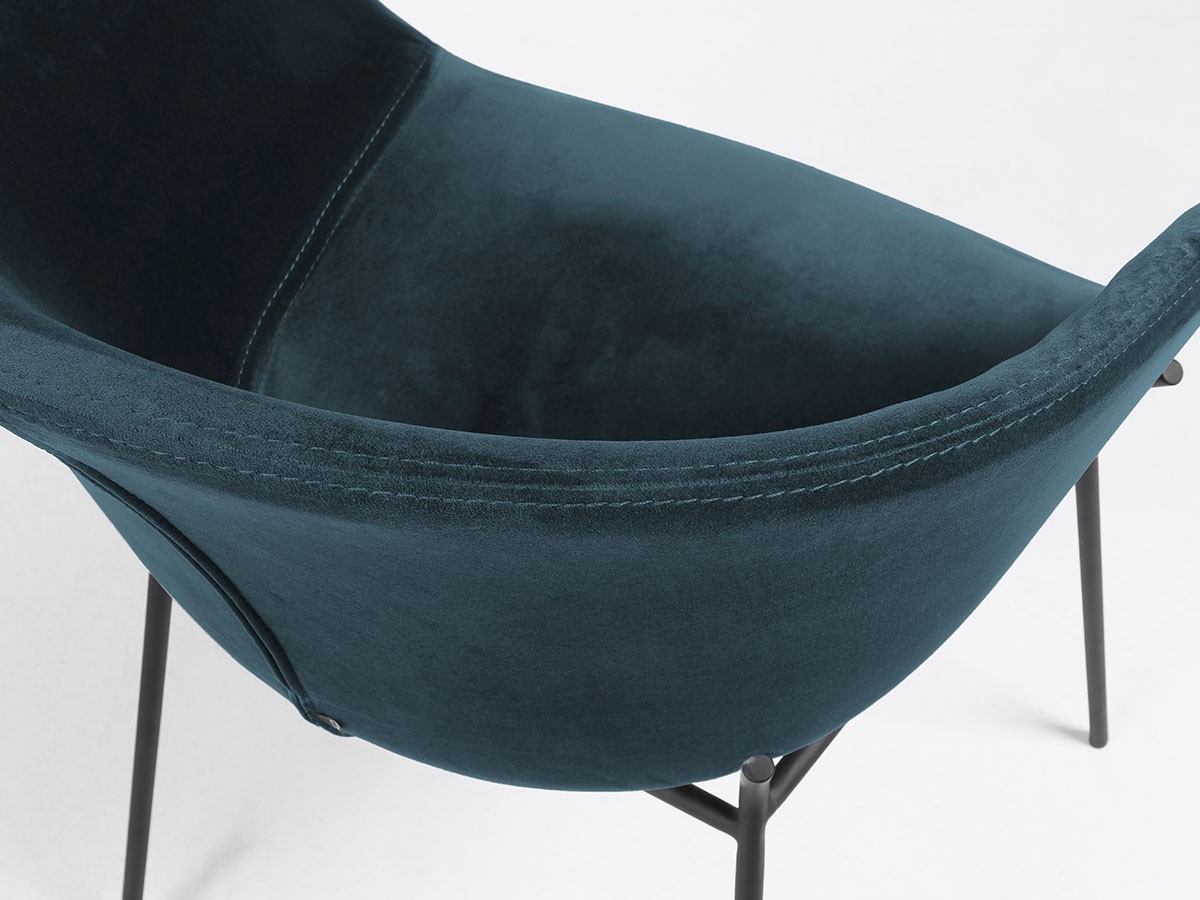 La Foma　ラフォーマ　サダインチェア　ベルベット　ファブリック　ブルー LaForma ZADINE / ラ フォーマ ザダイン チェア（ベルベット