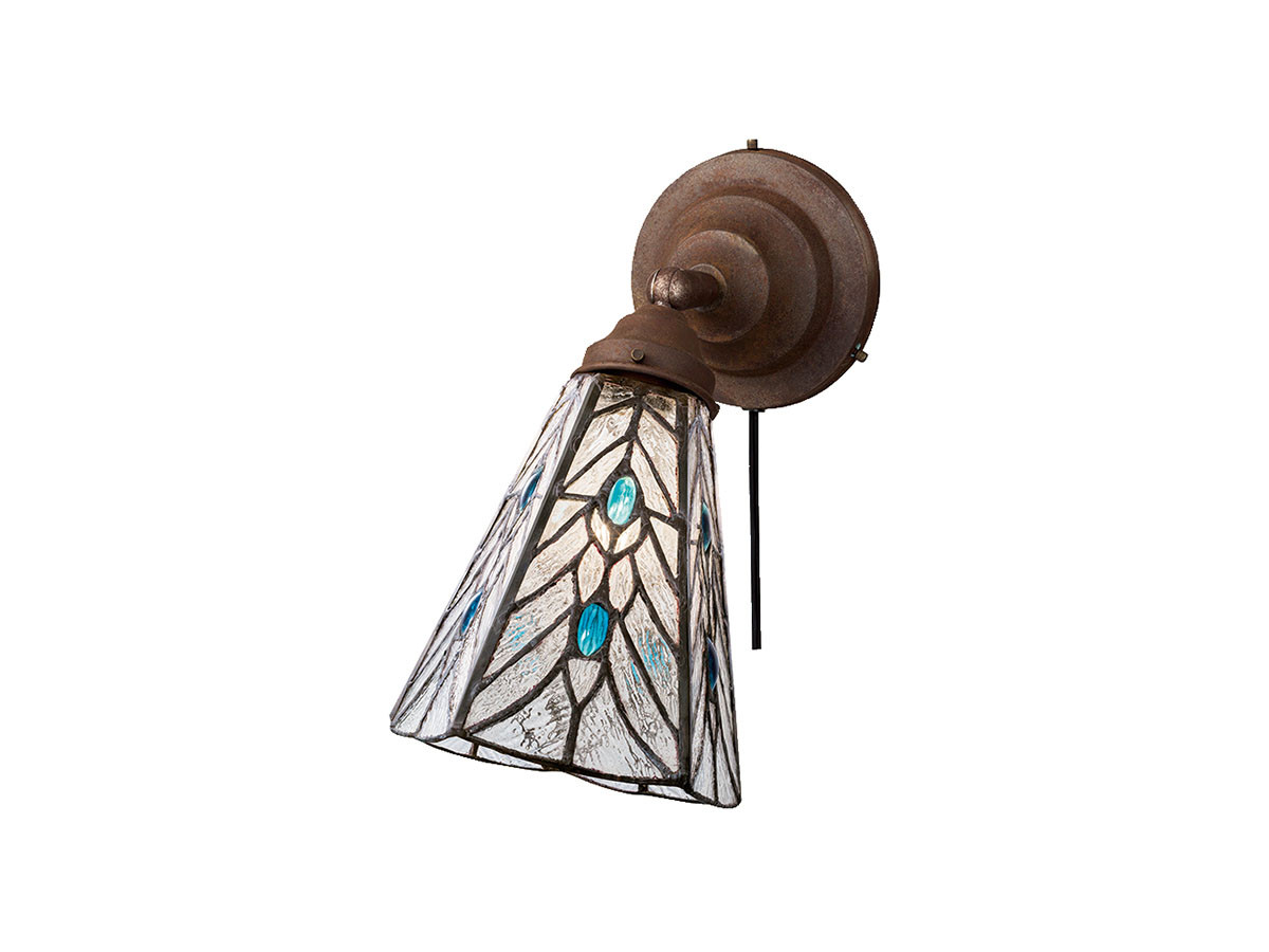 CUSTOM SERIES
Basic Wall Lamp × Stained Glass Tears / カスタムシリーズ
ベーシックウォールランプ × ステンドグラス（ティアーズ） （ライト・照明 > ブラケットライト・壁掛け照明） 1