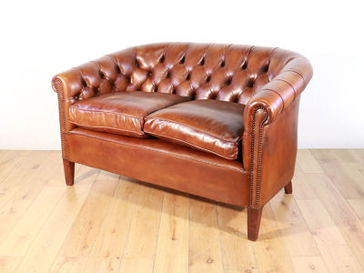 Lloyd's Antiques Reproduction Series Amsterdam Sofa 2P Buttan Back 