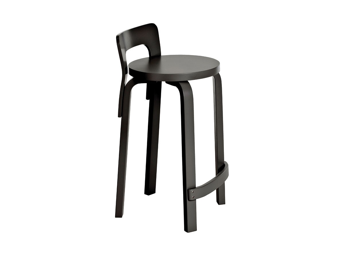 Artek  K65 High Chair リノリウムブラックHighChair