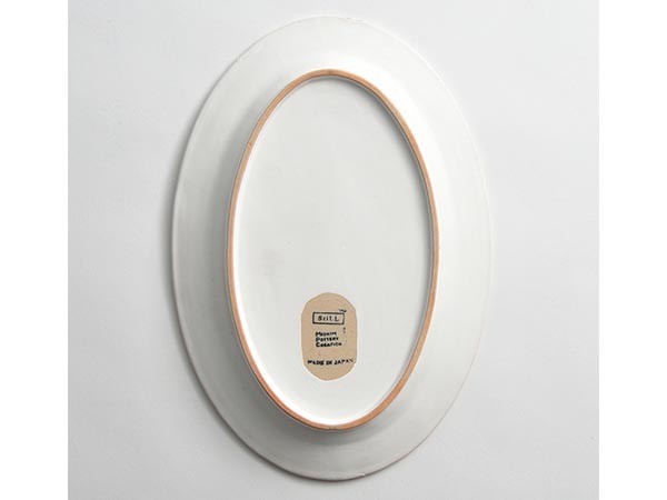 MISHIM POTTERY CREATION StiLL oval plate / ミシンポタリークリエイション スティル オーバルプレート（胡粉） （食器・テーブルウェア > 皿・プレート） 20