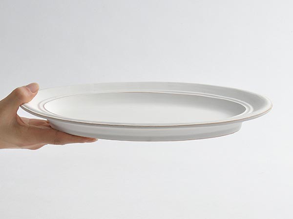 MISHIM POTTERY CREATION StiLL oval plate / ミシンポタリークリエイション スティル オーバルプレート（胡粉） （食器・テーブルウェア > 皿・プレート） 15