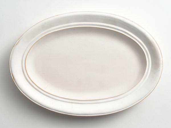 MISHIM POTTERY CREATION StiLL oval plate / ミシンポタリークリエイション スティル オーバルプレート（胡粉） （食器・テーブルウェア > 皿・プレート） 17