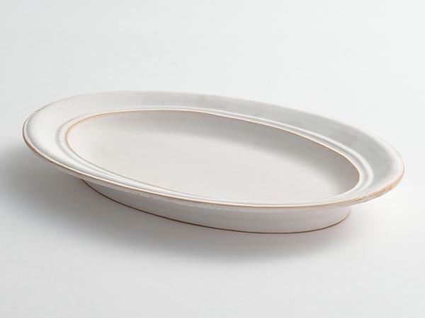 MISHIM POTTERY CREATION StiLL oval plate / ミシンポタリークリエイション スティル オーバルプレート（胡粉） （食器・テーブルウェア > 皿・プレート） 16