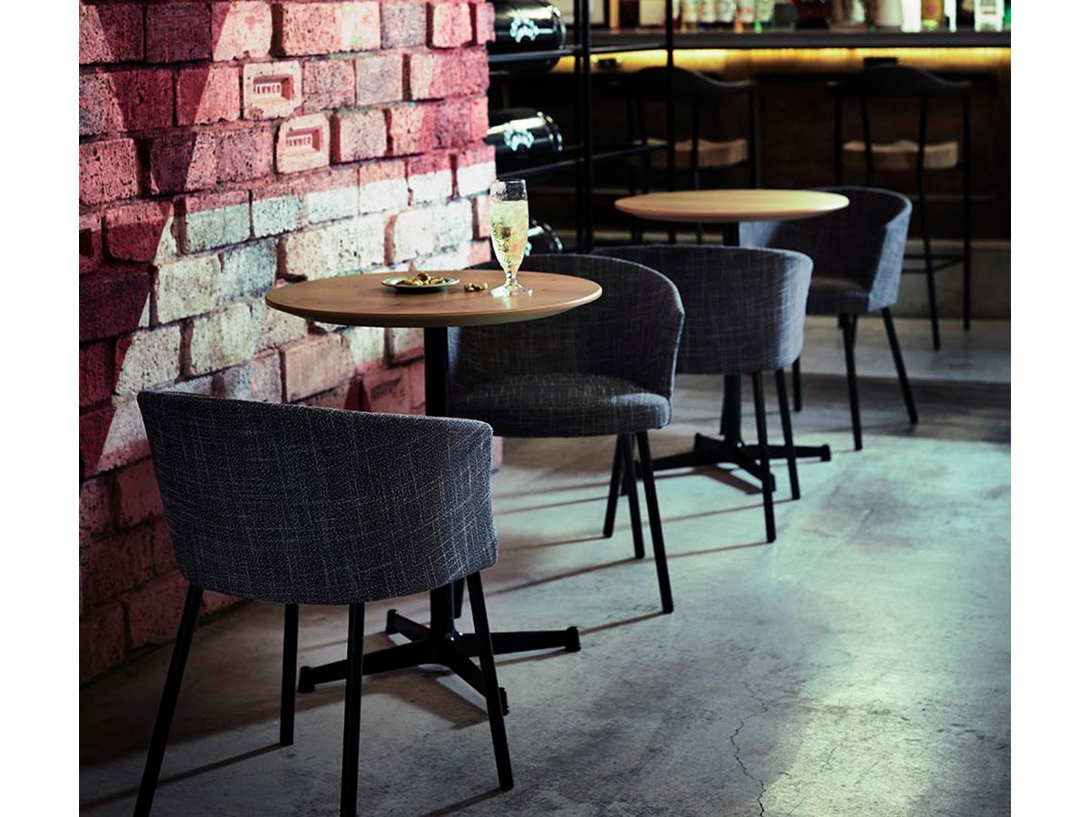 Coccole ROUND TABLE / コッコレ ラウンドテーブル CT01 + CL12A-BK / CT01 + CL12B-BK / CT01 + CL20A-BK （テーブル > カフェテーブル） 4